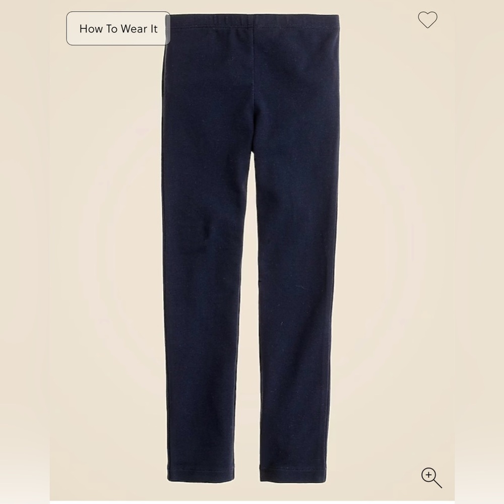 Jcrew crew cuts navy blue leggings